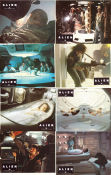 Alien 1979 lobby card set Sigourney Weaver Tom Skerritt John Hurt Yaphet Kotto Veronica Cartwright Ridley Scott