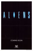 Aliens 1986 movie poster Sigourney Weaver Michael Biehn Carrie Henn James Cameron Guns weapons
