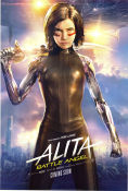 Alita: Battle Angel 2019 movie poster Rosa Salazar Christoph Waltz Jennifer Connelly Robert Rodriguez