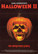 Halloween II 1981 movie poster Jamie Lee Curtis Donald Pleasence Charles Cyphers Rick Rosenthal