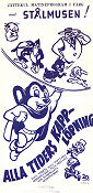 Alla tiders kapplöpning 1948 movie poster Mighty Mouse Stålmusen Animation