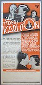 Alla tiders Karlsson 1936 movie poster Sigurd Wallén Sture Lagerwall Annalisa Ericson