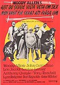 Everything You Always Wanted to Know About Sex 1972 movie poster John Carradine Burt Reynolds Woody Allen