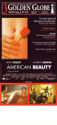 American Beauty 1999 movie poster Kevin Spacey Annette Bening Thora Birch Sam Mendes Flowers and plants