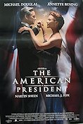 The American President 1995 movie poster Michael Douglas Annette Bening Dance