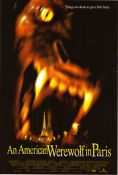 An American Werewolf in Paris 1997 movie poster Tom Everett Scott Julie Delpy Anthony Waller