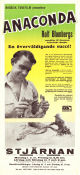 Anaconda 1954 movie poster Rolf Blomberg Torgny Anderberg Documentaries Snakes