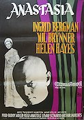 Anastasia 1957 movie poster Ingrid Bergman Yul Brynner