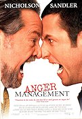 Anger Management 2003 movie poster Jack Nicholson Adam Sandler Marisa Tomei Peter Segal