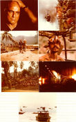 Apocalypse Now 1979 lobby card set Marlon Brando Robert Duvall Martin Sheen Laurence Fishburne Dennis Hopper Harrison Ford Francis Ford Coppola Poster artwork: Bob Peak War