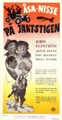 Åsa-Nisse på jaktstigen 1950 movie poster John Elfström Artur Rolén Helga Brofeldt Ragnar Frisk Find more: Åsa-Nisse