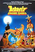 Asterix Conquers America 1995 movie poster Roger Carel Gerhard Hahn Find more: Asterix Animation From comics