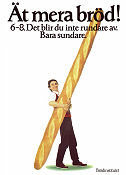 Ät mera bröd Brödinstitutet C 1978 poster 