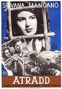 Il lupo della sila 1949 movie poster Silvana Mangano Amedeo Nazzari Jacques Sernas Duilio Coletti