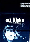 Att älska 1964 movie poster Harriet Andersson Zbigniew Cybulski Jörn Donner Photo: Sven Nykvist