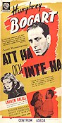 To Have and Have Not 1944 poster Humphrey Bogart Howard Hawks