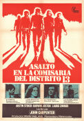 Assault On Precinct 13 1976 movie poster Austin Stoker Darwin Joston Laurie Zimmer John Carpenter Poster from: Spain Police and thieves