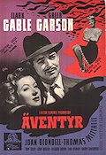 Adventure 1945 movie poster Clark Gable Greer Garson Joan Blondell Victor Fleming