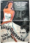 I Was an Adventuress 1942 movie poster Vera Zorina Erich von Stroheim Richard Greene Peter Lorre Gregory Ratoff