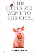Babe: Pig in the City 1998 movie poster Magda Szubanski Mickey Rooney George Miller