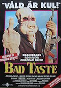 Bad Taste 1987 movie poster Terry Potter Peter Jackson Guns weapons