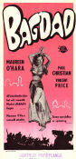 Bagdad 1949 movie poster Maureen O´Hara Paul Hubschmid Vincent Price Charles Lamont Adventure and matine