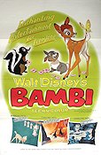 Bambi 1942 movie poster Hardie Albright James Algar Animation Musicals