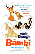 Bambi 1942 movie poster Hardie Albright James Algar Animation Musicals