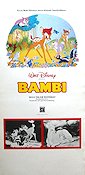 Bambi 1942 movie poster Hardie Albright James Algar Animation Musicals