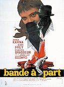 Bande a part 1964 poster Anna Karina Jean-Luc Godard