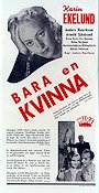 Bara en kvinna 1941 movie poster Karin Ekelund