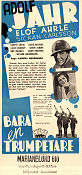 Bara en trumpetare 1938 movie poster Adolf Jahr Elof Ahrle Sickan Carlsson Anders Henrikson
