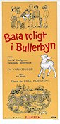 Bara roligt i Bullerbyn 1961 movie poster Olle Hellbom Writer: Astrid Lindgren