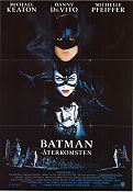 Batman Returns 1992 poster Michael Keaton Tim Burton