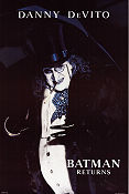 Batman Returns 1992 movie poster Danny de Vito Tim Burton