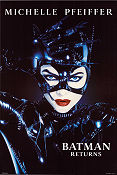 Batman Returns 1992 movie poster Michelle Pfeiffer Tim Burton