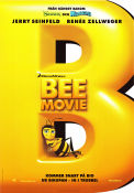 Bee Movie 2007 movie poster Jerry Seinfeld Simon J Smith Animation Insects and spiders