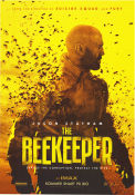 The Beekeeper 2024 movie poster Jason Statham Emmy Raver-Lampman Bobby Naderi David Ayer Insects and spiders