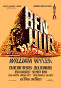 Ben-Hur 1959 movie poster Charlton Heston Jack Hawkins Stephen Boyd William Wyler Sword and sandal