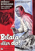 Pay or Die! 1960 movie poster Ernest Borgnine Zohra Lampert Richard Wilson