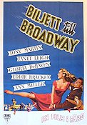 Two Tickets to Broadway 1952 movie poster Tony Martin Janet Leigh Ann Miller