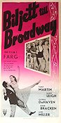 Two Tickets to Broadway 1952 poster Janet Leigh