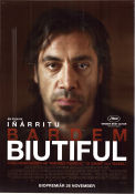 Biutiful 2010 movie poster Javier Bardem Maricel Alvarez Hanaa Bouchaib Alejandro G Inarritu