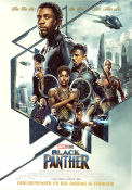Black Panther 2018 movie poster Chadwick Boseman Michael B Jordan Lupita Nyongo Ryan Coogler Find more: Marvel