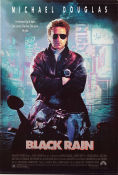 Black Rain 1989 movie poster Michael Douglas Andy Garcia Ken Takakura Ridley Scott Asia Mafia