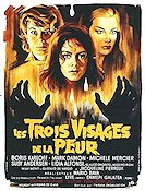 Les trois visages de la peur 1963 movie poster Boris Karloff Michele Mercier Mario Bava