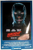 Blackout 1985 movie poster Richard Widmark Keith Carradine Kathleen Quinlan Douglas Hickox Police and thieves From TV