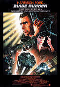 Blade Runner 1982 movie poster Harrison Ford Sean Young Rutger Hauer Ridley Scott Cult movies