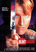 Blind Fury 1989 movie poster Rutger Hauer Terry O´Quinn Brandon Call Phillip Noyce Guns weapons