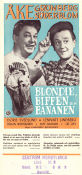 Blondie Biffen och Bananen 1952 movie poster Åke Söderblom Åke Grönberg Doris Svedlund Lars-Eric Kjellgren Find more: Biffen och Bananen Horses From comics